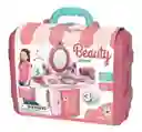 Maleta Juego Maquillaje Niñas, Espejo Accesorios Tocador Juguete