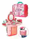 Maleta Juego Maquillaje Niñas, Espejo Accesorios Tocador Juguete