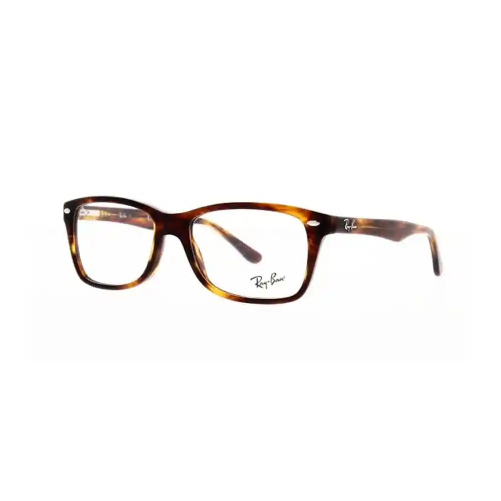 Montura De Gafas Oftalmicos Ray Ban Square Rx5228 2144 Color Havana Talla 53mm