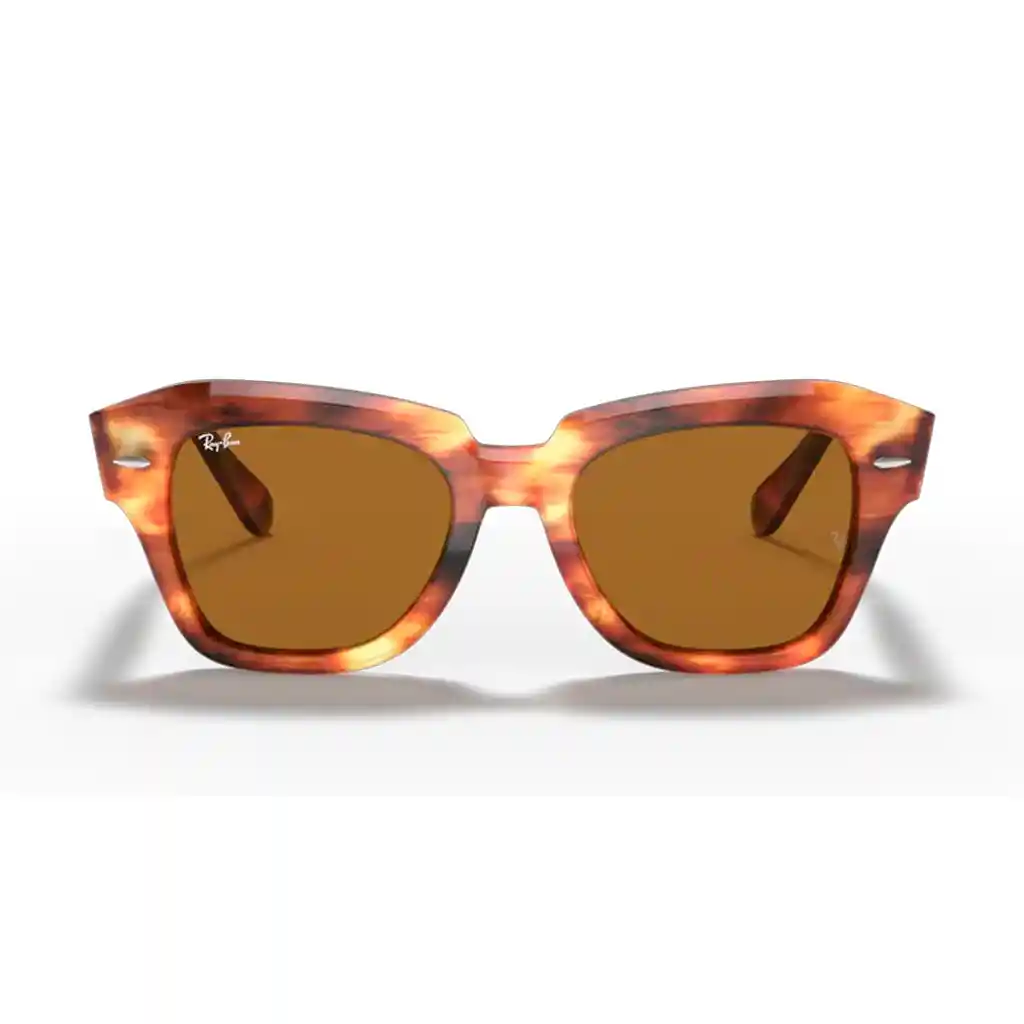 Gafas De Sol Ray Ban State Street Rb2186 954/33 Marrón Habana Talla 49mm