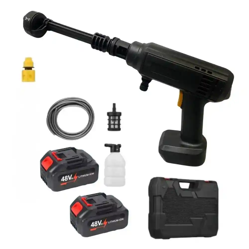 Hidrolavadora Pistola Lavado Coche Moto Inalambrico Alta Presión Boquilla 6 Modos De Apersión