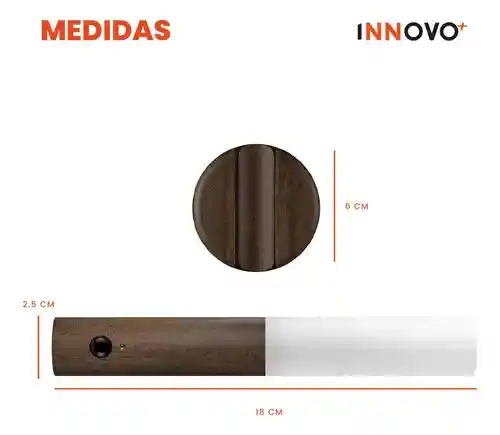 Lampara Led De Pared Elegante Recargable Adhesiva Con Sensor Automatica
