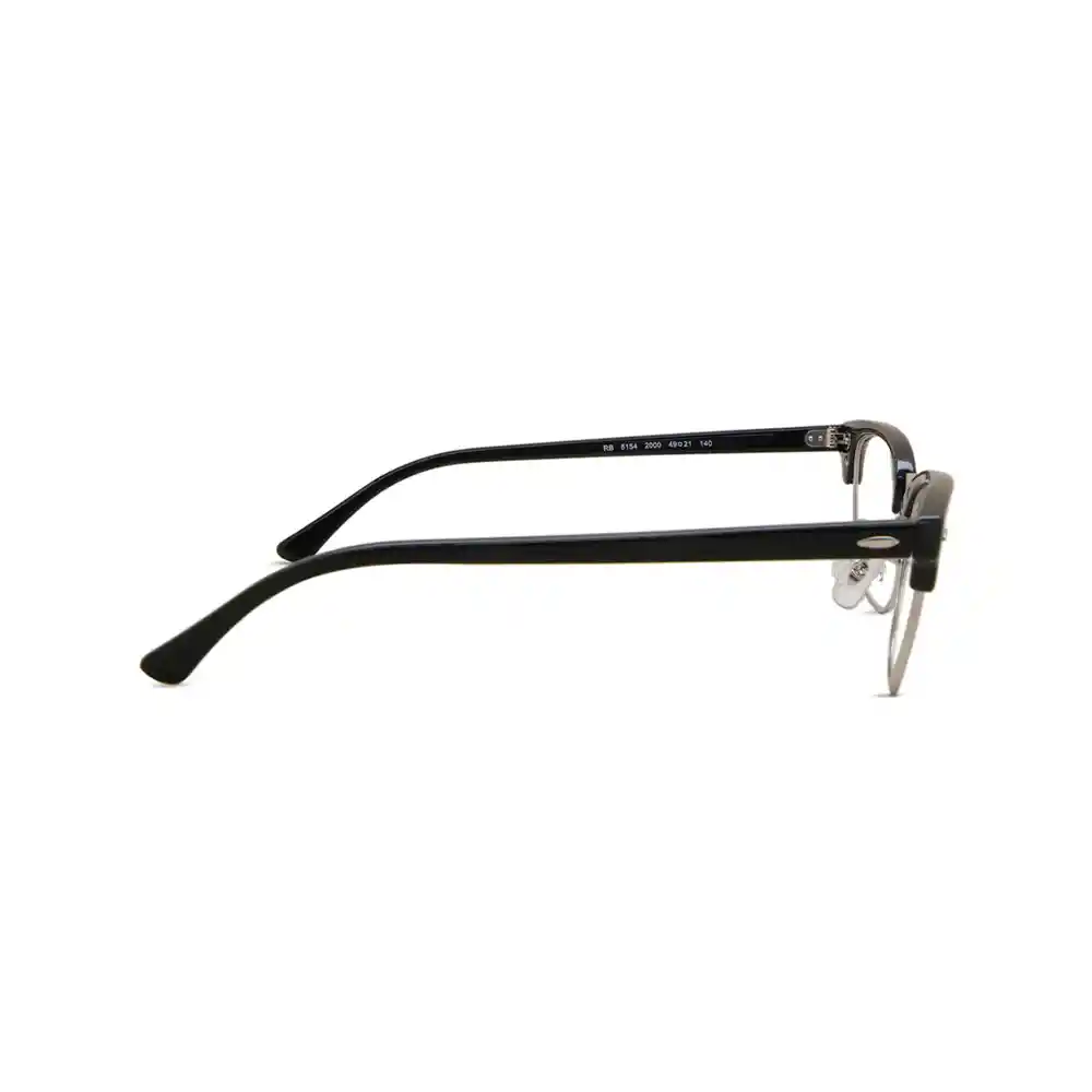 Montura De Gafas Oftalmicos Ray Ban Clubmaster Rx5154 2000 Color Negro Talla 51mm