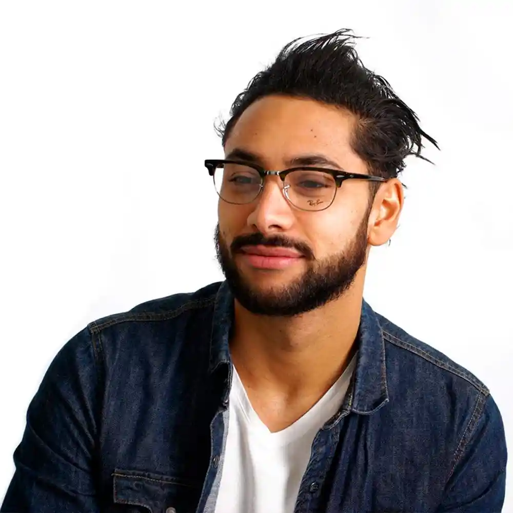 Montura De Gafas Oftalmicos Ray Ban Clubmaster Rx5154 2012 Color Marron Talla 51mm