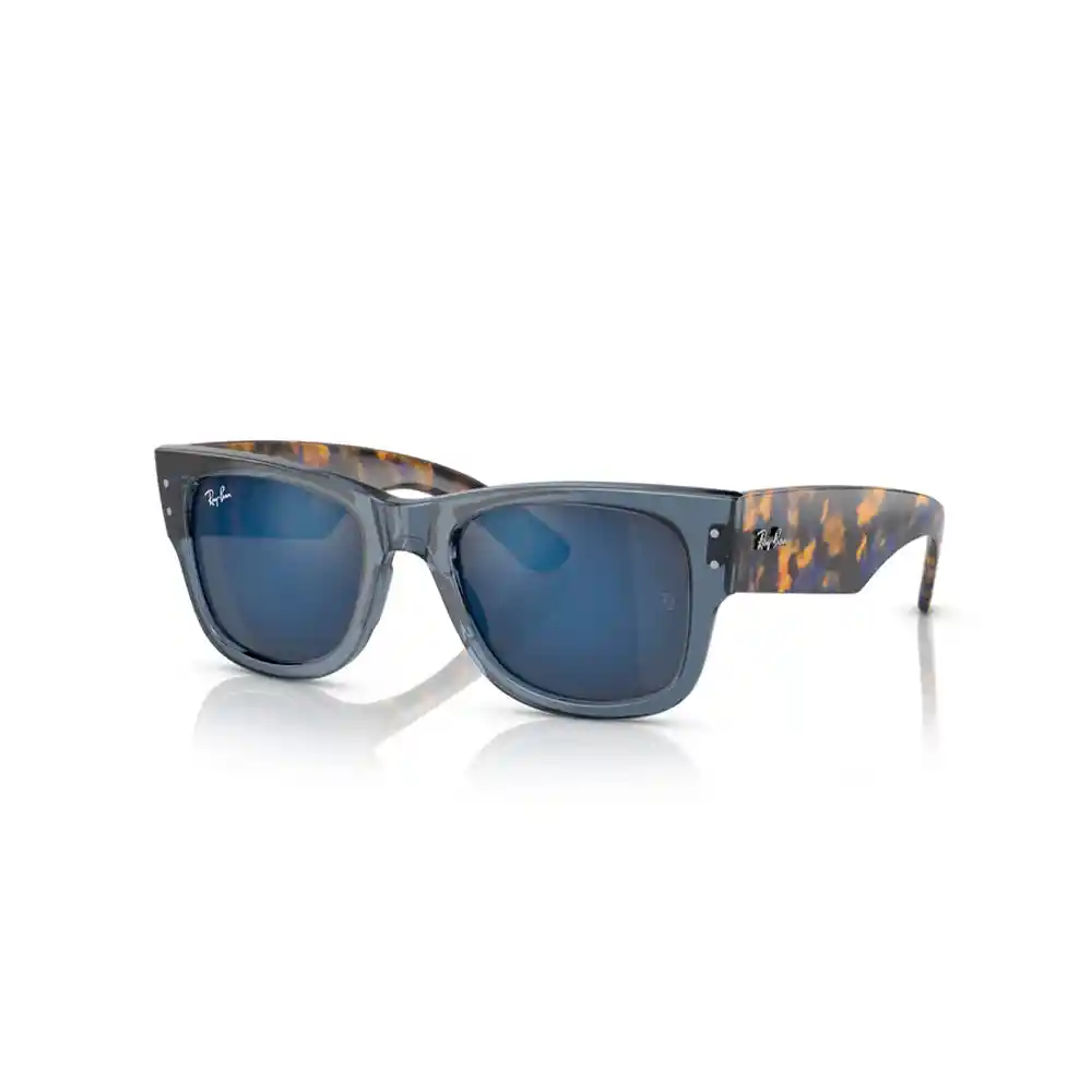 Gafas De Sol Ray Ban Mega Wayfarer Rb0840s 6638/o4 Color Azul Transparente Talla 51mm