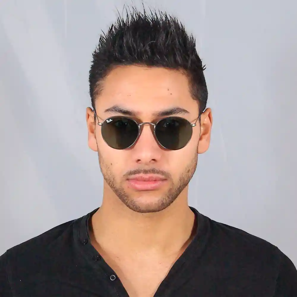 Gafas De Sol Ray Ban Round Metal Rb3447 029 Color Negro Talla 50mm