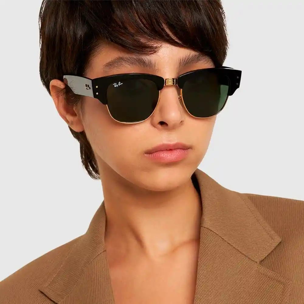 Gafas De Sol Ray Ban Mega Clubmaster Rb0316s 901/31 Color Negro Talla 53mm