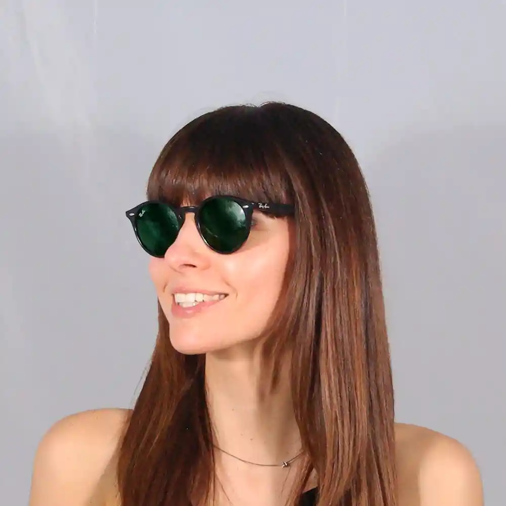 Gafas De Sol Ray Ban Round Rb2180 901/71 Color Verde Talla 49mm