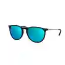 Gafas De Sol Ray Ban Erika Rb4171 601/55 Celeste Espejado Talla 54mm
