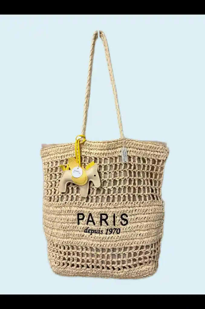 Bolso Playero Paris Con Charm