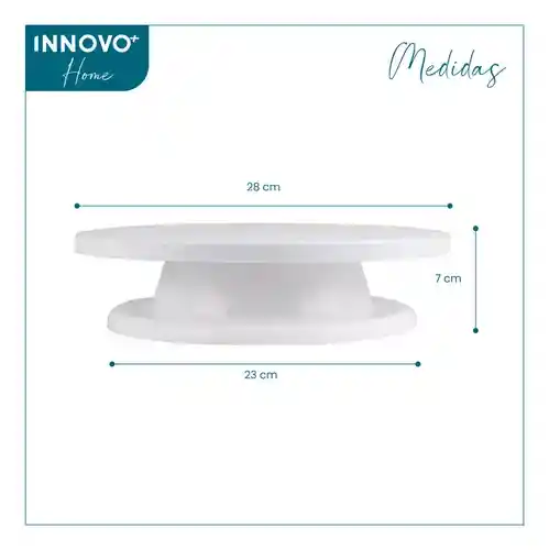 Base Giratoria Pastelería Para Hacer Tortas Postres Inn Home