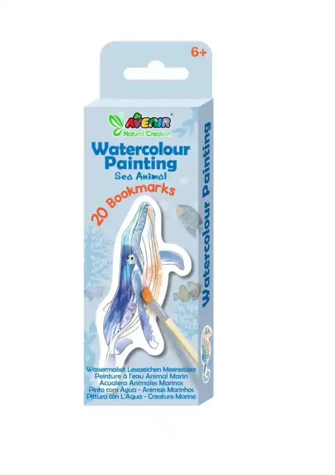 Juego Acuarela Didáctico Animales Marinos Para Niños