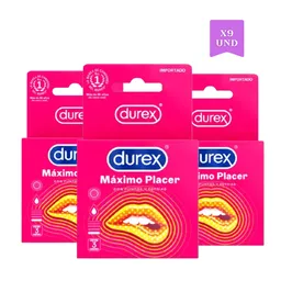 Combo Durex Máximo Placer - 9 Unidades
