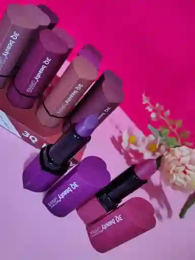 Labial Mate 3d Corazon