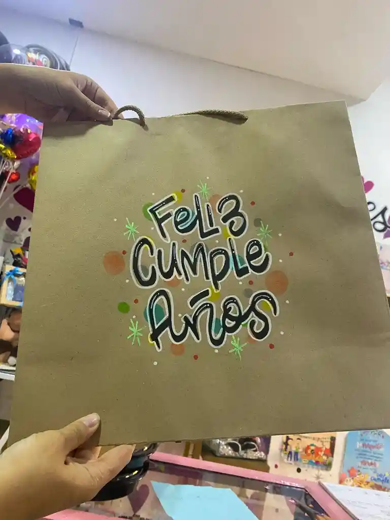 Bolsa Regalo Kraf Cuadrada Grande