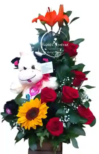 Flores Rosas Cow