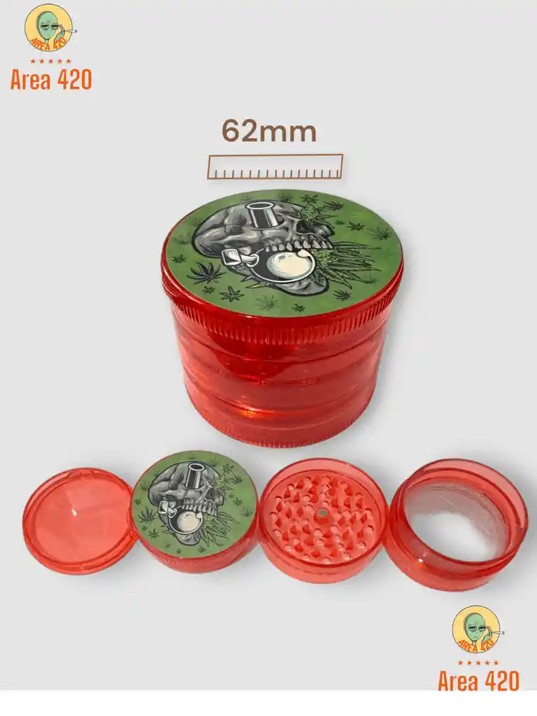Grinder Plastica Calidad 1.1 // 62 Mm 4 Pisos