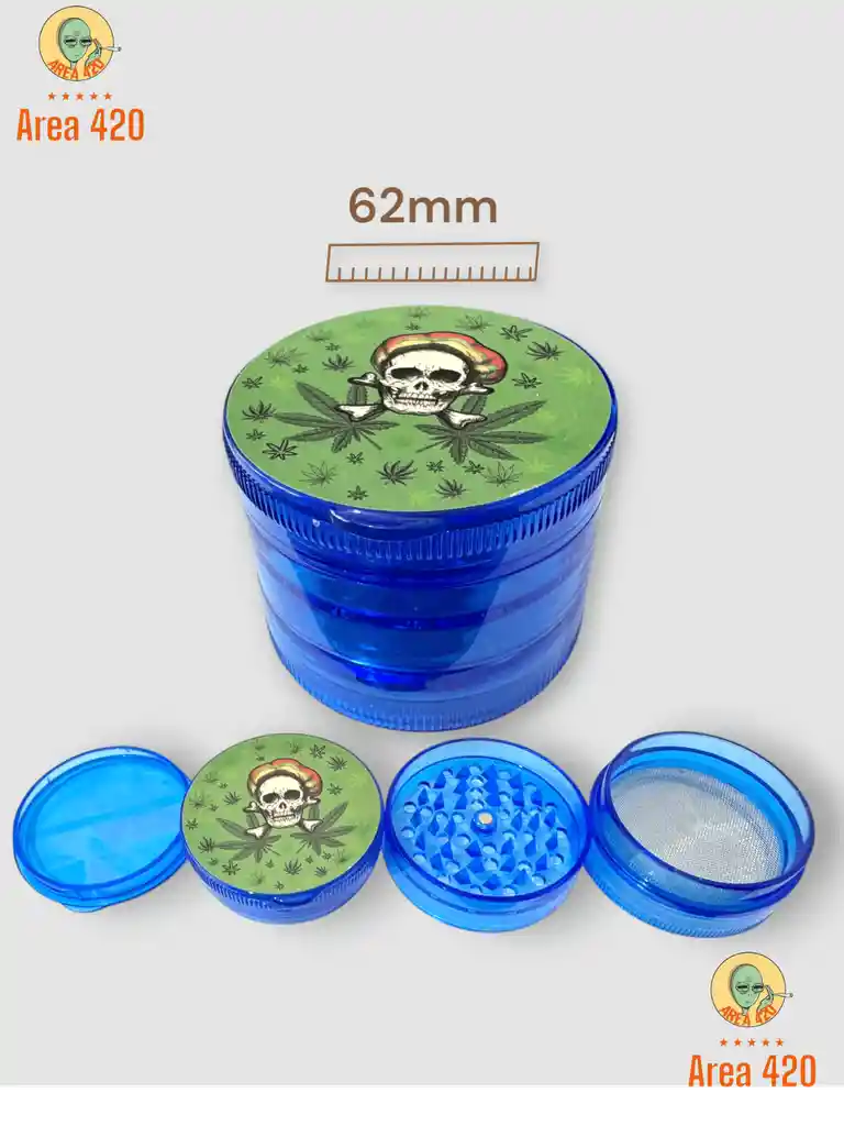 Grinder Plastica Calidad 1.1 // 62 Mm 4 Pisos