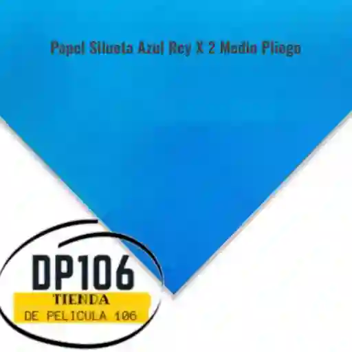 Papel Silueta Azul Rey X 2 Medio Pliego
