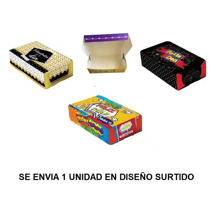 Caja De Regalo Rectangular Toda Ocasion 30x20x10 Cm Diseños Surtidos Primavera