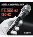 Micrófono Karaoke Profesional Metálico De Cable