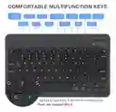Set 3 En 1 Teclado Bluetooth Compacto Con Mouse + Base Celular