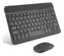 Set 3 En 1 Teclado Bluetooth Compacto Con Mouse + Base Celular