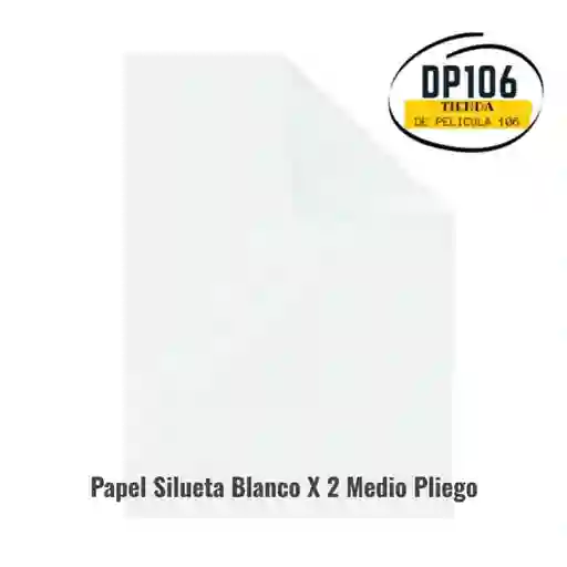Papel Silueta Blanco X 2 Medio Pliego