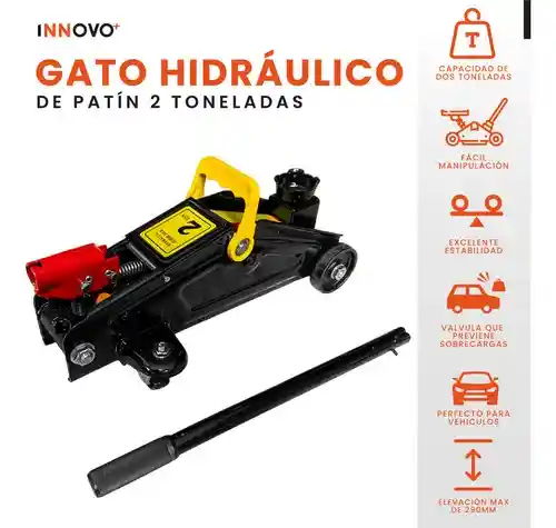 Gato Hidraulico Para Vehiculos Desvare Capacidad 2 Toneladas Esencial Car