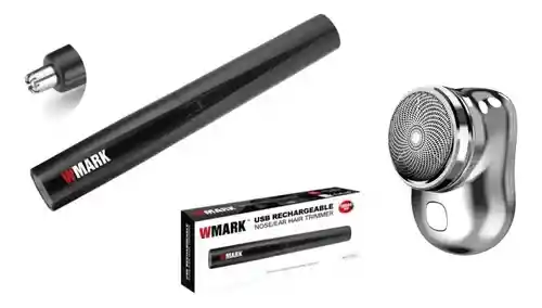 Afeitadora Depilador Nasal Oidos 1000rpm Vmark Con Mini Shaver
