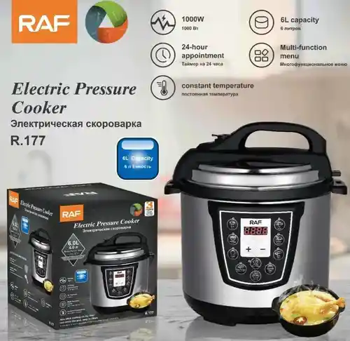 Olla A Presión Todo En 1 Eléctrica Multifuncional 6 Litros Hogar Raf Premium Original