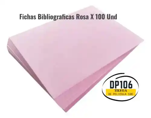 Fichas Bibliograficas Rosa X 100 Und