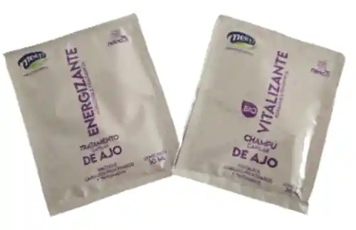 Shampoo Y Acodicionador Capilar De Ajo Vitalizante X30ml