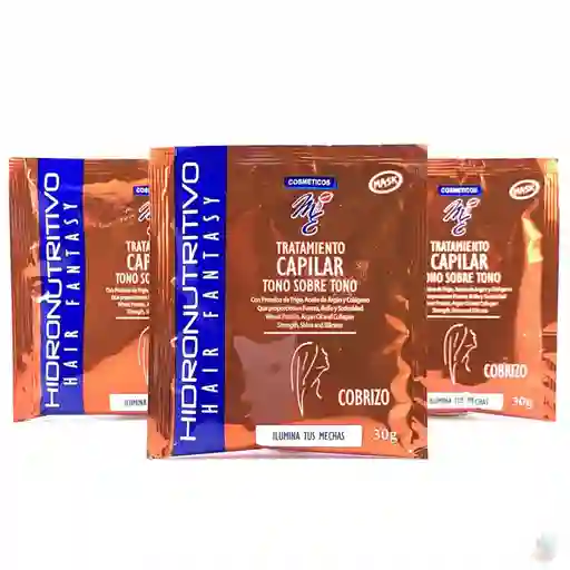 Tratamiento Capilar Tono Sobre Tono Cobrizo M Y E 30g 1unidad