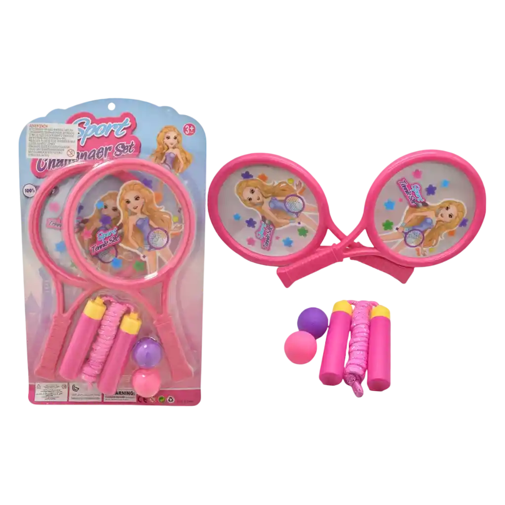 Juguete Set Raqueta Y Lazo Para Saltar Niñas