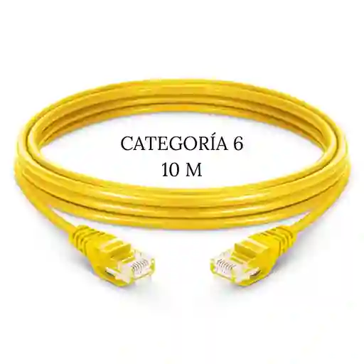 Cable Lan De Internet Cat6e Categoría 6 10 Metros Largo Cable Ethernet Utp 10mt