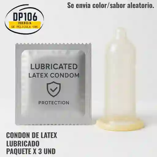 Condones De Látex Lubricados X 3 Und