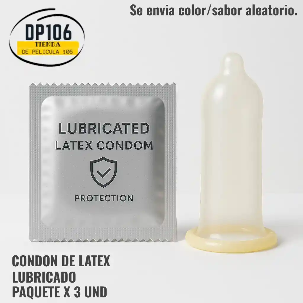 Condones De Látex Lubricados X 3 Und