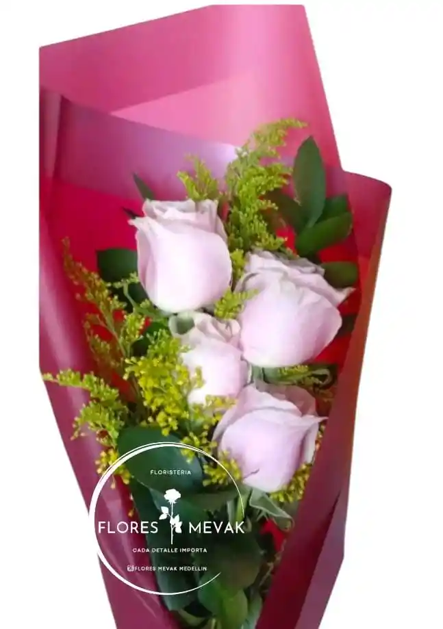 Flores Rosas Rosadas Sencillas-