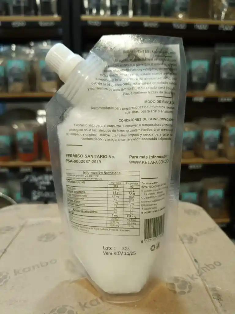 Aceite De Coco Kelapa X 200 Gr