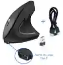 Mouse Inalámbrico + Bluetooth Ergonómico Vertical Harvic