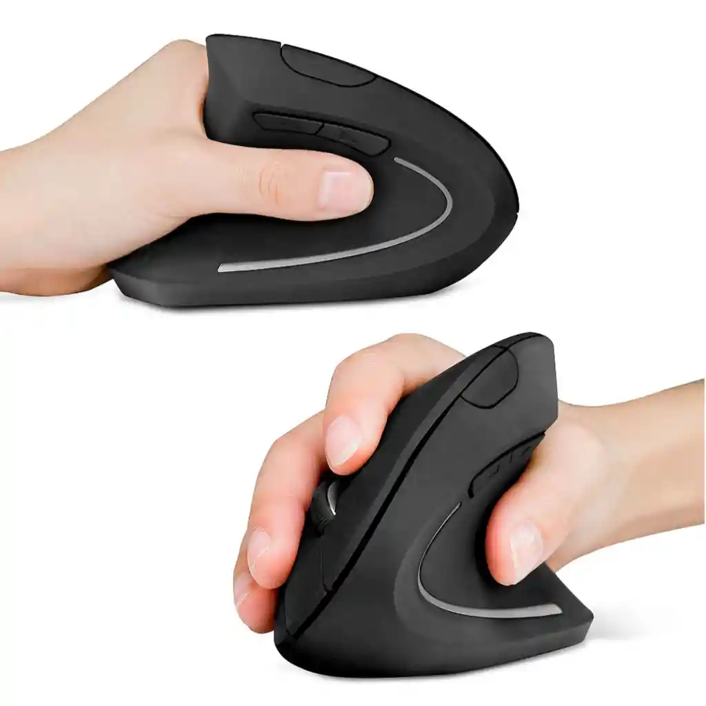 Mouse Inalámbrico + Bluetooth Ergonómico Vertical Harvic