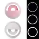 Aro Luz Led Selfie Fotografia Video Recargable Ring Light Rosa