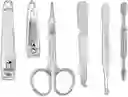 Set Manicure 6 Piezas Inoxidable Pedicure Kit Cortauñas
