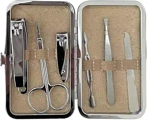 Set Manicure 6 Piezas Inoxidable Pedicure Kit Cortauñas