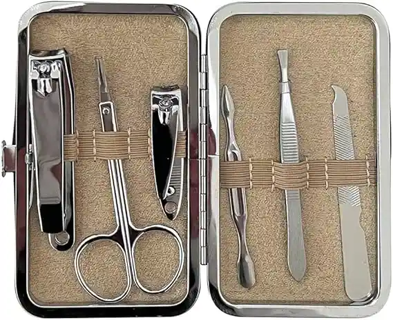 Set Manicure 6 Piezas Inoxidable Pedicure Kit Cortauñas