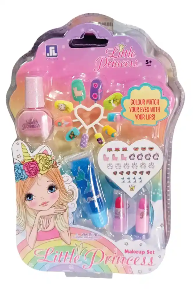 Juguete Kit De Belleza Con Uñas Y Brillos