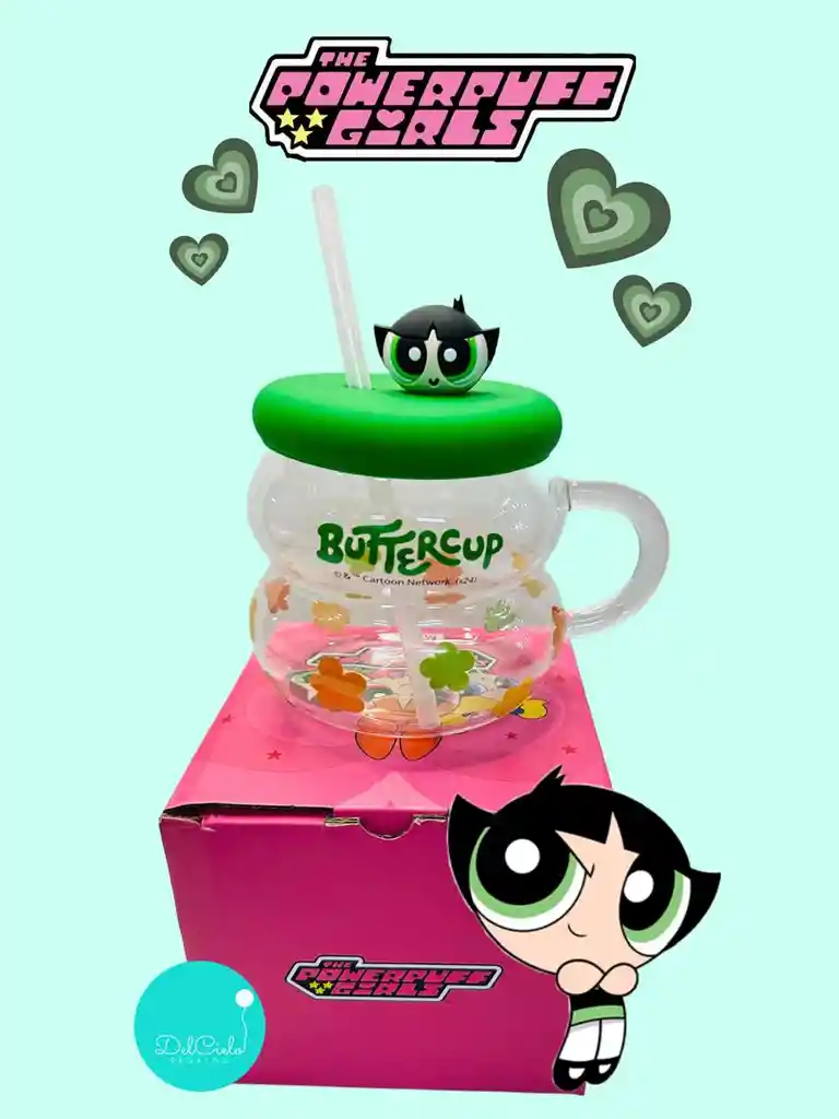 Mug O Taza Chicas Superpoderosas Bellota Transparente