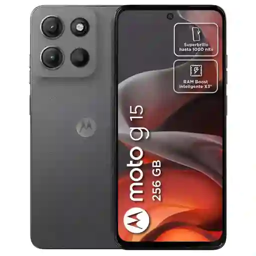 Celular Motorola Moto G15 4g Dual Sim 256gb /4gb 6.7, Gris