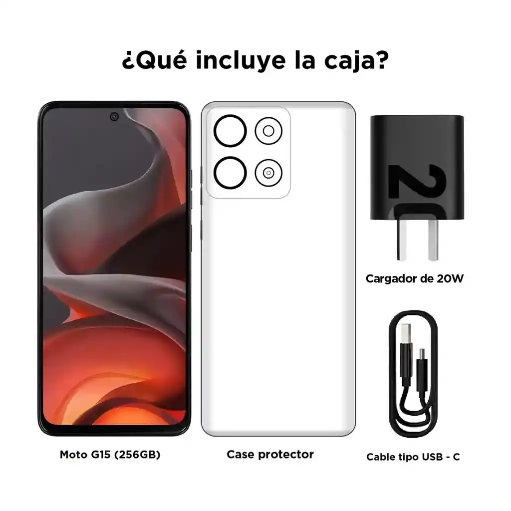 Celular Motorola Moto G15 4g Dual Sim 256gb /4gb 6.7, Gris